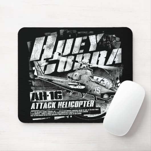 Tapis De Souris AH-1G HueyCobra Pad Mousepad (Avec souris)