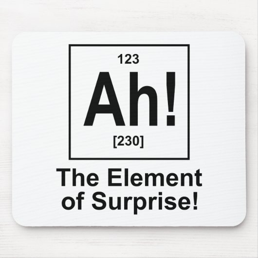 Tapis De Souris Ah ! L'effet de surprise (Devant)