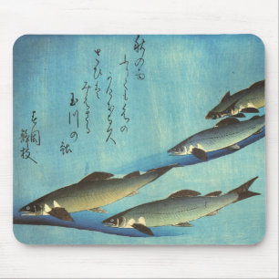 Tapis De Souris Ai (truite) - Photos japonaises couleur Hiroshige