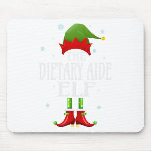 Tapis De Souris Aide alimentaire Elf Xmas drôle Famille correspond