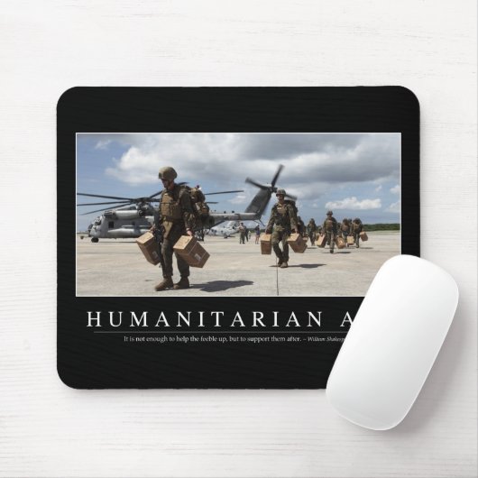 Tapis De Souris Aide : Citation inspirée a (Avec souris)