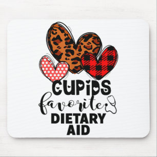 Tapis De Souris Aide diététique préférée de Cupidon Cadeau d'infir