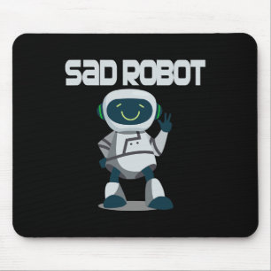 Tapis De Souris Aidenacesarmy lutte contre le cancer triste robot