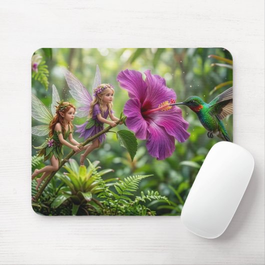 Tapis De Souris Aides Pixies Colibri (Avec souris)