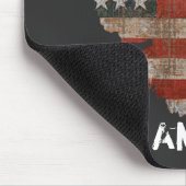 Tapis De Souris Aigle à drapeau américain (Coin)