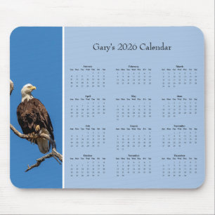 Tapis De Souris Aigle à tête blanche : Personnalisez calendrier an