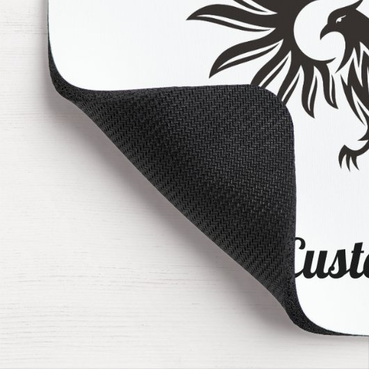 Tapis De Souris Aigle avec deux têtes Souris (Coin)