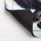 Tapis De Souris Aigle Bald Scoring a Touchdown (Coin)