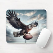 Tapis De Souris Aigle Bald Scoring a Touchdown (Avec souris)