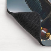 Tapis De Souris Aigle Bald Volant Avec Un Football (Coin)