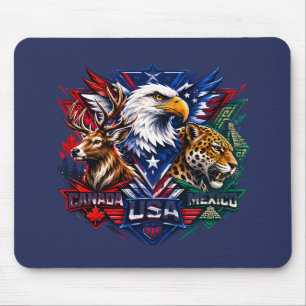 Tapis De Souris Aigle Cerf Jaguar Nature Art coupe du monde 2026
