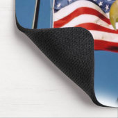 Tapis De Souris aigle chauve et drapeau (Coin)