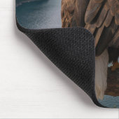 Tapis De Souris Aigle chauve protégeant sa compagne (Coin)
