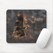 Tapis De Souris Aigle dans l'heure dorée (Avec souris)
