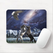 Tapis De Souris Aigle de Mustang, Chevaux d'Imaginaire Mousepad (Avec souris)