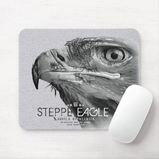 Tapis De Souris Aigle des steppes (Avec souris)