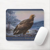Tapis De Souris Aigle d'or Ferdinand von Wright 1884 Faune (Avec souris)