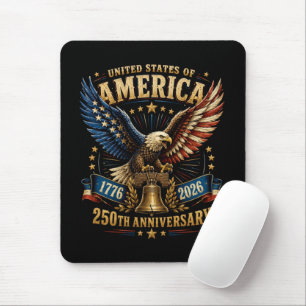 Tapis De Souris Aigle du 250e anniversaire des États-Unis d'Amériq