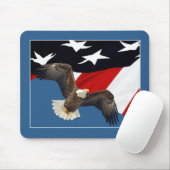 Tapis De Souris Aigle et drapeau (Avec souris)