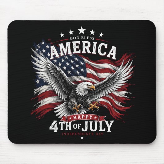 Tapis de souris Aigle Patriotique (Devant)