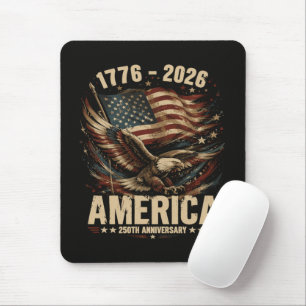 Tapis De Souris Aigle patriotique 250e anniversaire d'Amérique
