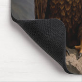 Tapis De Souris Aigle royal avec cape de drapeau américain (Coin)