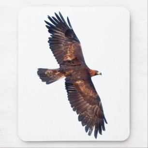 Tapis de souris Aigle royal en vol (Choisissez la