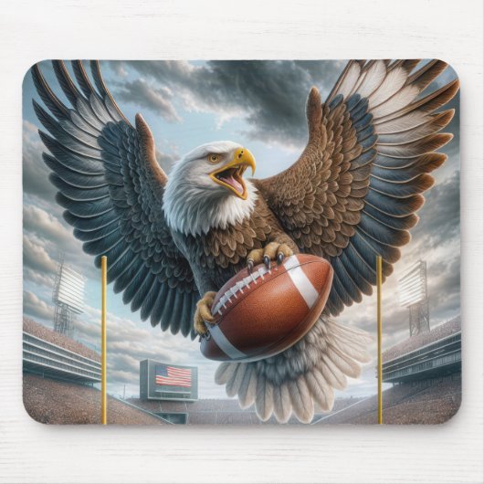Tapis De Souris Aigle Scoring a Touchdown (Devant)