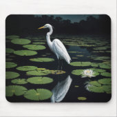 Tapis De Souris Aiguille Blanche Sur Lily Pad (Devant)
