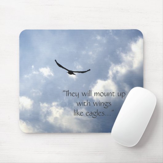 Tapis De Souris Ailes Comme Aigles Mousepad (Avec souris)