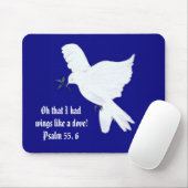 Tapis De Souris Ailes comme une citation de Colombe-Bible (Avec souris)