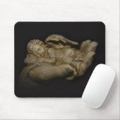 Tapis De Souris Ailes d'ange de bébé dormant à disposition (Avec souris)