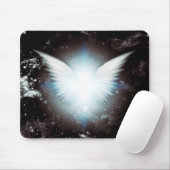Tapis De Souris Ailes d'anges brillantes (Avec souris)