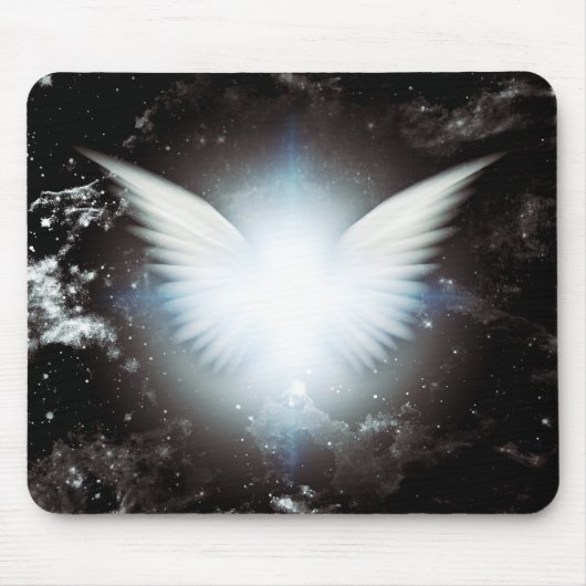 Tapis De Souris Ailes d'anges brillantes (Devant)
