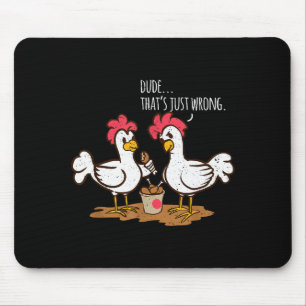 Tapis De Souris Ailes de poulet de fast-food drôle de poulet frit