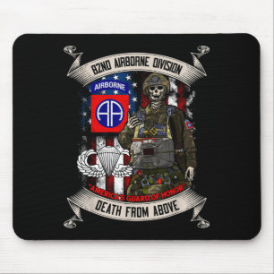 Tapis De Souris Ailes de saut du 82e Di Paratrooper Fort Bragg