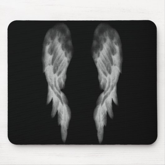 Tapis De Souris Ailes noires d'ange (Devant)