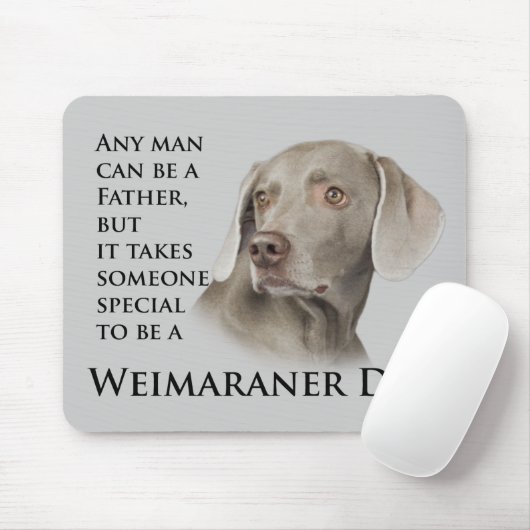 Tapis De Souris Aimant de papa de Weimaraner (Avec souris)