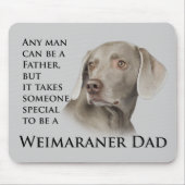 Tapis De Souris Aimant de papa de Weimaraner (Devant)