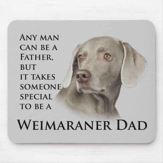 Tapis De Souris Aimant de papa de Weimaraner (Devant)