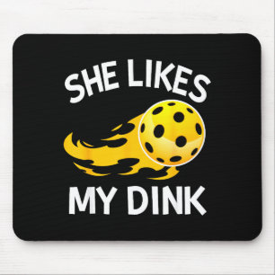 Tapis De Souris Aime le joueur de pickleball dink amateur de paddl