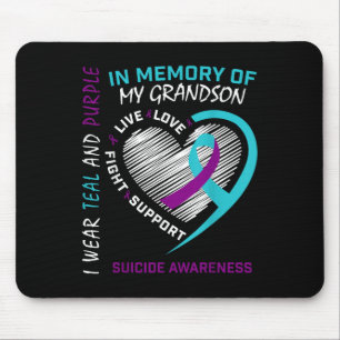 Tapis De Souris Aimé Un En Mémoire De La Sensibilisation Au Suicid