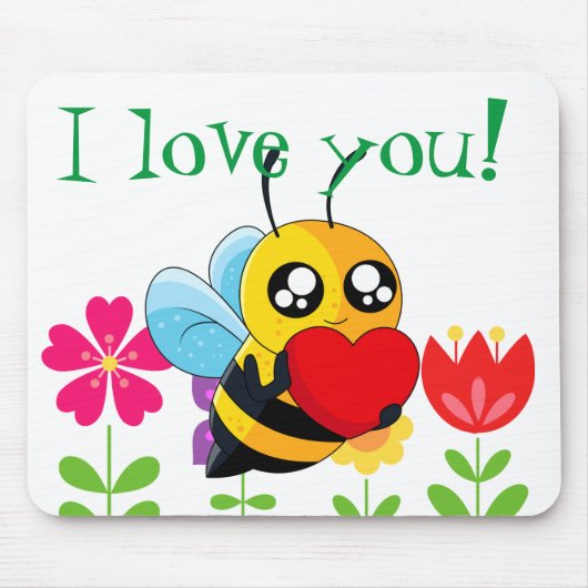 Tapis De Souris Aimer Bee (Devant)