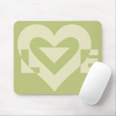 Tapis De Souris Aimer Deux Tons Sage Vert (Avec souris)