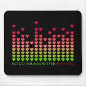 Tapis De Souris Aimer Equalizer Saint Valentin (Devant)