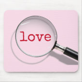 Tapis De Souris Aimer le texte sous le verre (Devant)