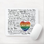 Tapis De Souris Aimer les langues étrangères (Avec souris)