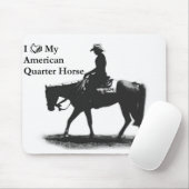 Tapis De Souris Aimer mon pavé de souris QH (Avec souris)