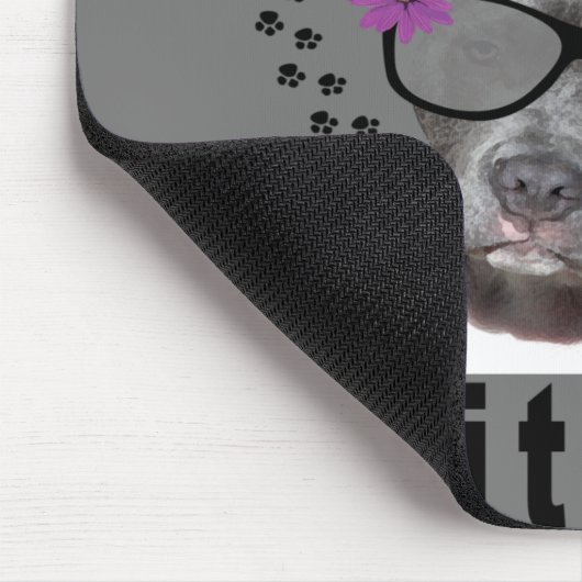 Tapis De Souris Aimer Mon Pitbull (Coin)