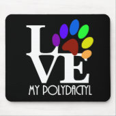 Tapis De Souris AIMER Mon Polydactyle (Devant)